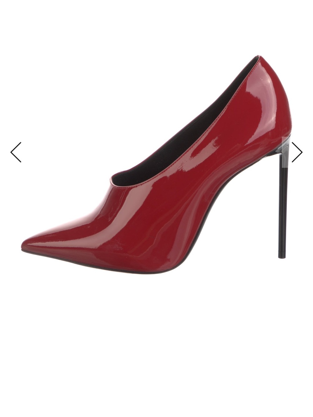 Yves Saint Laurent Red Patent Pointed-Toe Stiletto